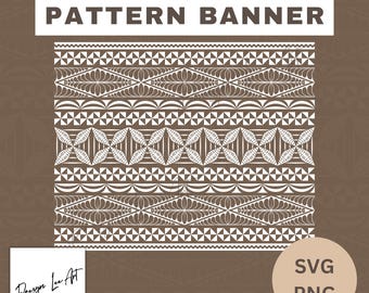 Tongan Pattern Banner 20x16inches *Digital File Only*