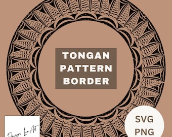 Tongan Border 50cm *Instant Digital Download*