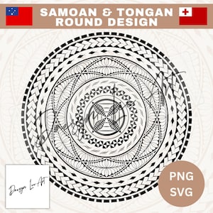 Samoan & Tongan Round Design *Digital Download Only* SVG/PNG