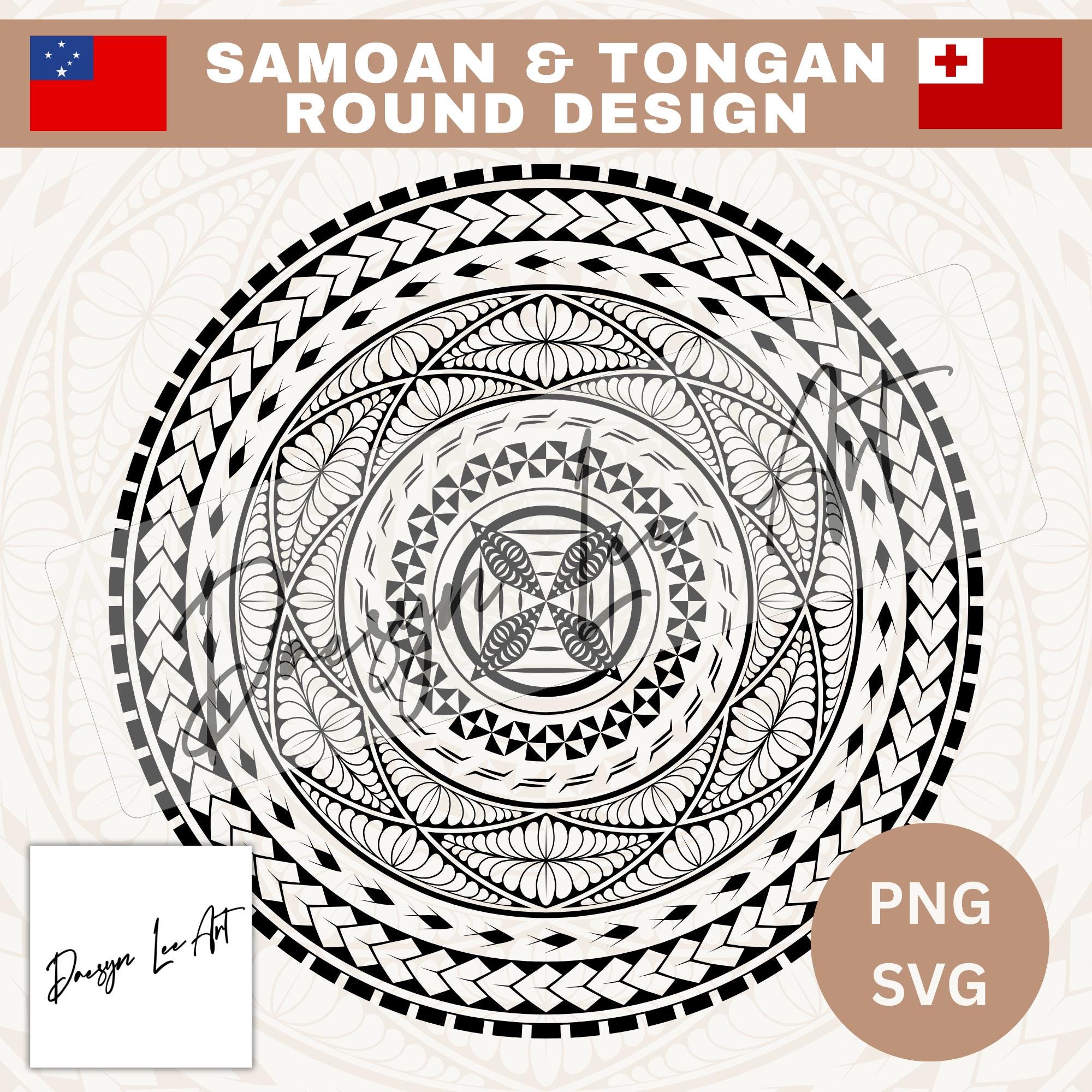 Round Samoan Pattern Samoan & Tongan Round Design *digital Download Only* SVG/PNG - Etsy ...