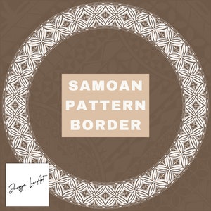 Samoan Pattern BORDER 50cm *Instant Digital Download Only*