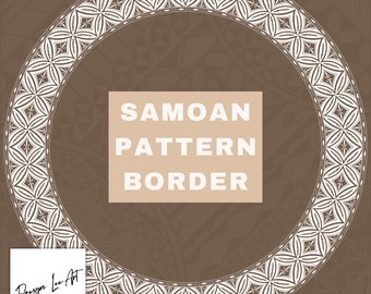 Samoan BORDER 50cm *Instant Digital Download Only*