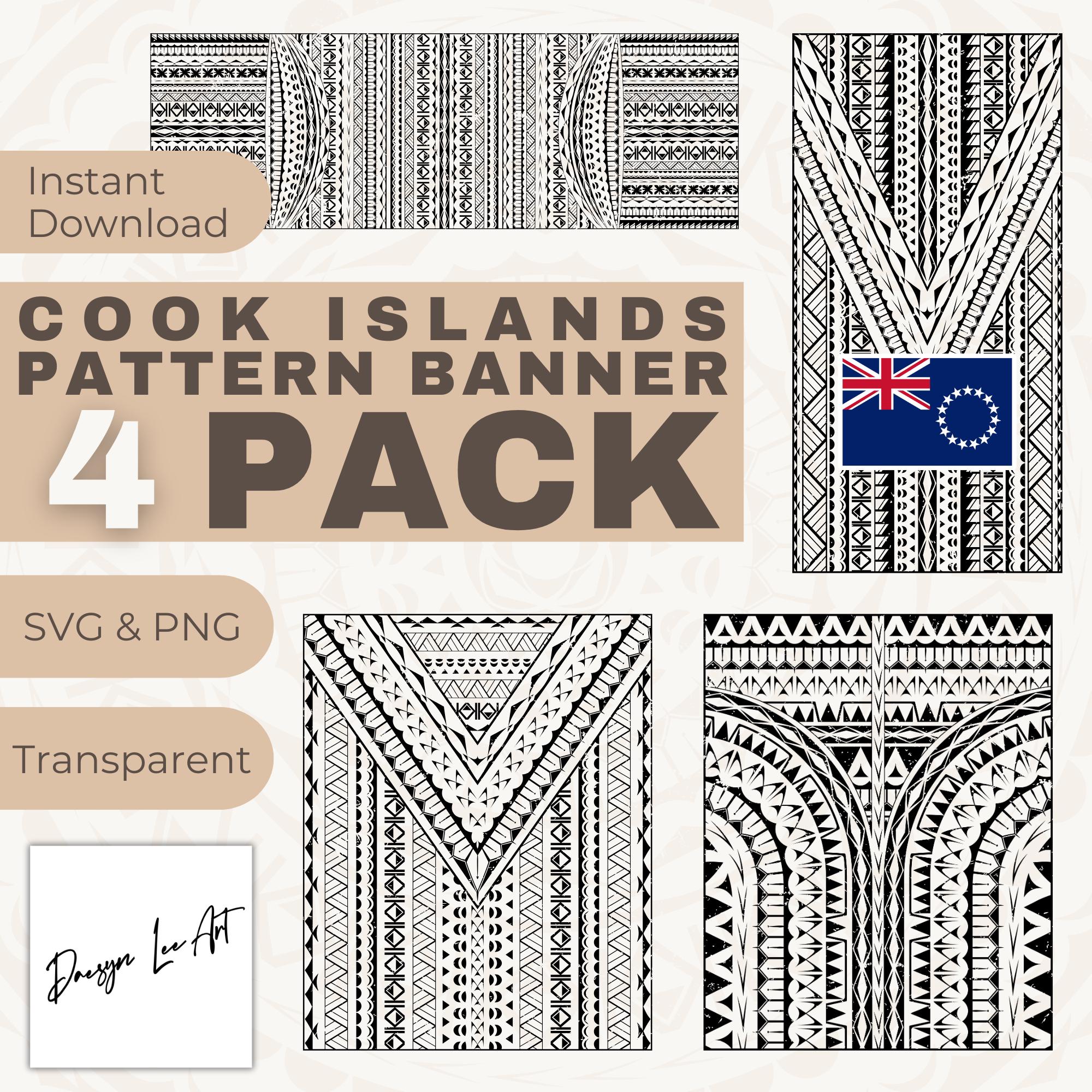 Cook Islands Pattern Banner 4 Pack ZIPPED Folder*digital Download Only ...
