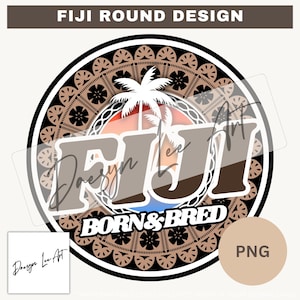 Fiji Round Design - PNG *Instant digital download*