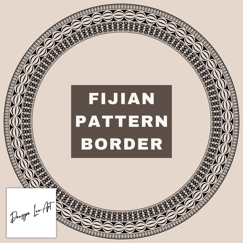 Fijian Pattern Border - PNG File *instant Digital Download* - Etsy ...