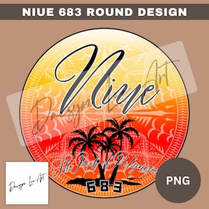 Niue 683 Round Design - PNG *Instant digital download*