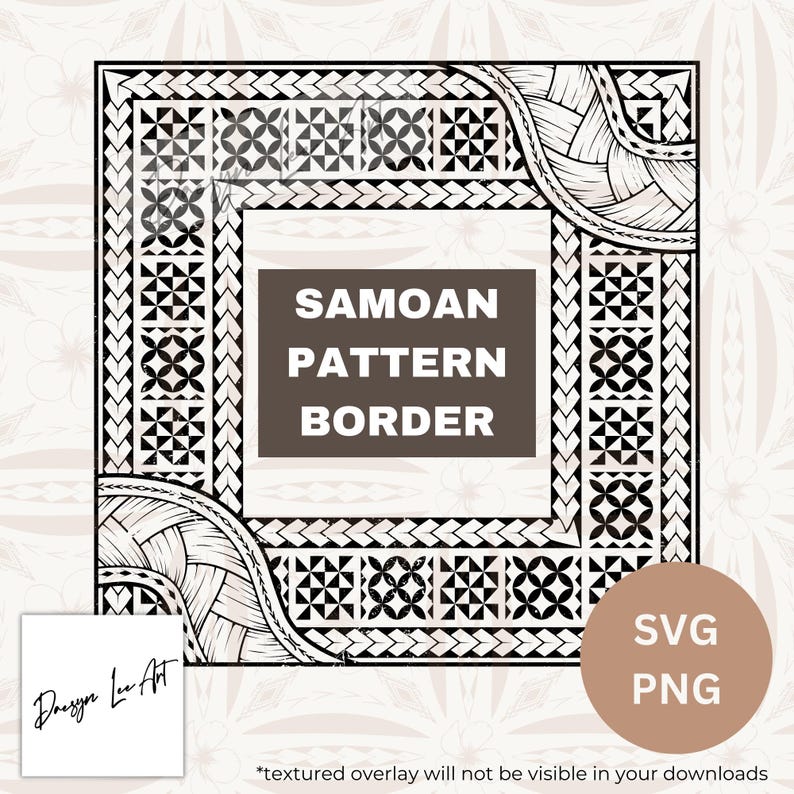 Samoan Patterns Border Samoan Pattern Border *instant Digital Download* SVG/PNG - Etsy Australia