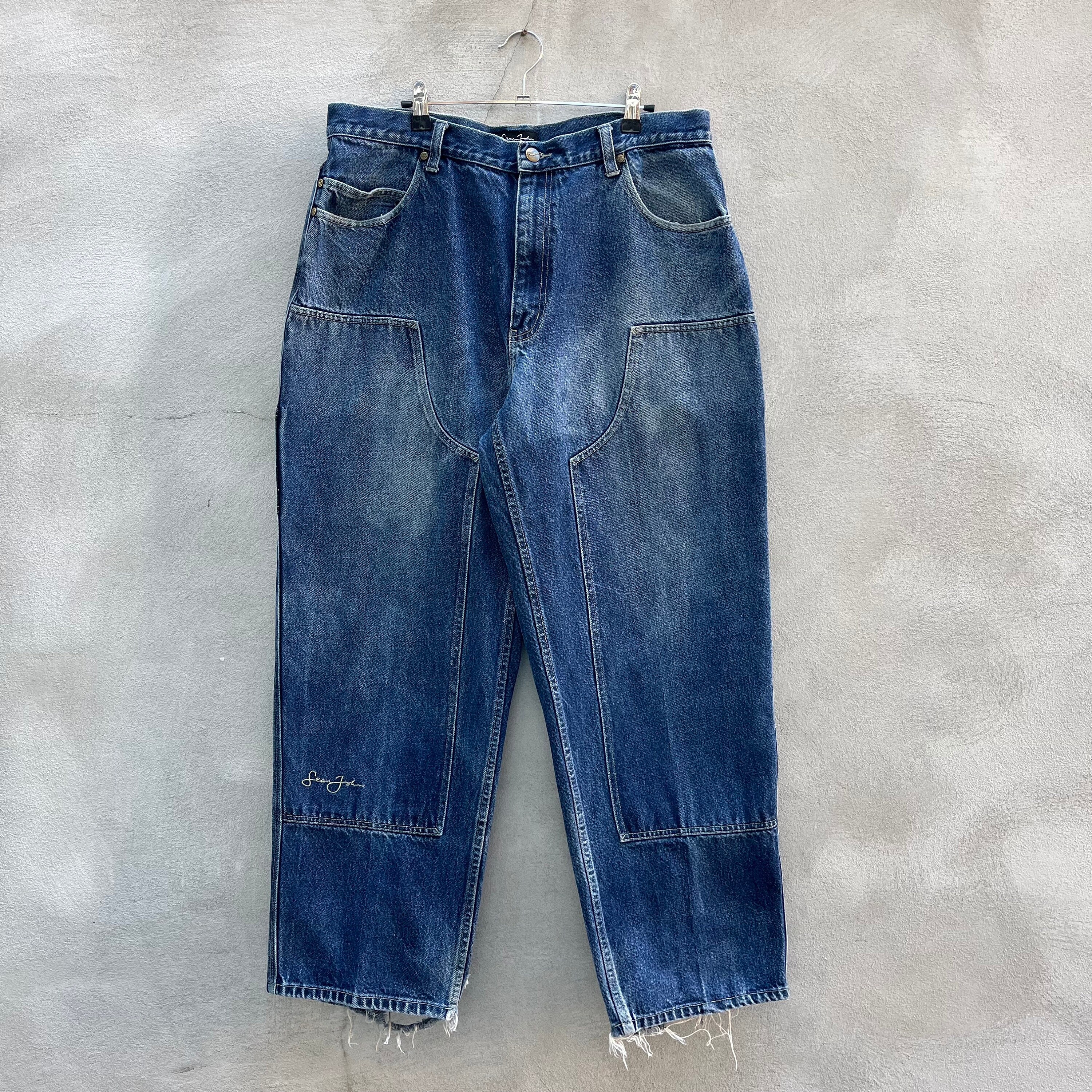 Vintage Sean John Denim Double Knee Pants - Etsy India