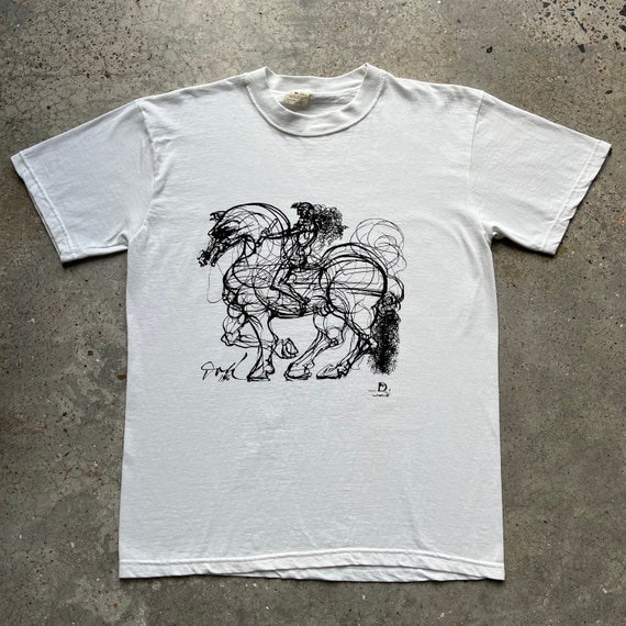 90’s Salvador Dali Horse Art T-Shirt