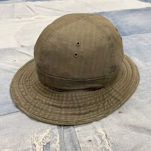 40er Jahre WWII Militär HBT Daisy Mae Bucket Hat