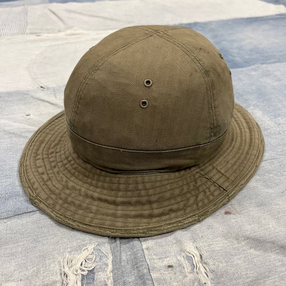 40’s WWII Military HBT Daisy Mae Bucket Hat - image 1