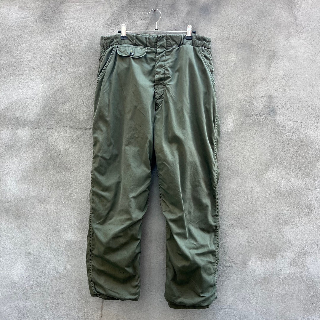 60s Military Blanket Lined Field Trousers - Etsy