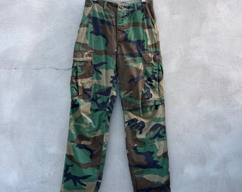 Vintage US Army M65 Woodland Camo Pants New Adjustable Cold