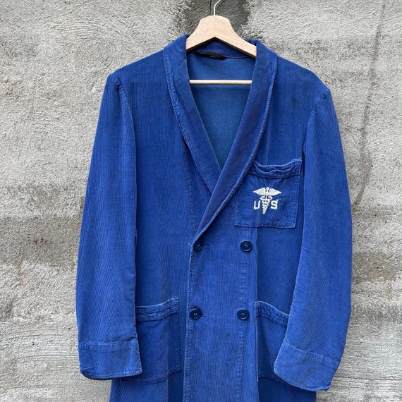 50's US Military Convalescent Corduroy Medical Robe - Etsy