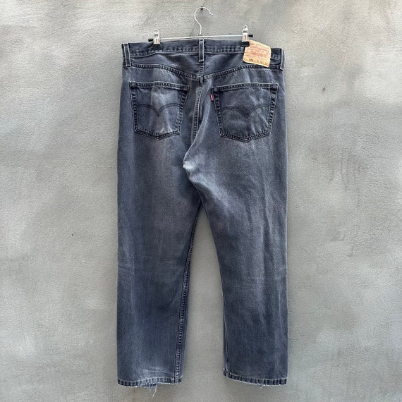 Vintage Levi's 501 Black Denim Jeans - image 2