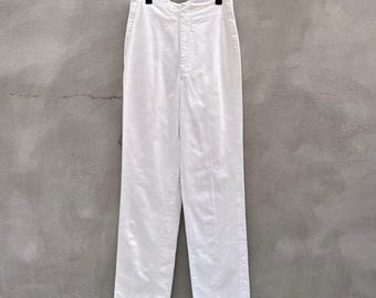 Vintage 50s 60s US Navy White Bellbottom Pants Size 26 Waist - Etsy