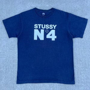 Stussy No 4 Monogram X LV 90s USA T-Shirt