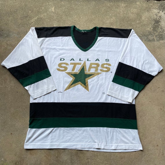 HJC125 Dallas Stars 1999-2000 Throwback White Blank Custom Hockey Jerseys