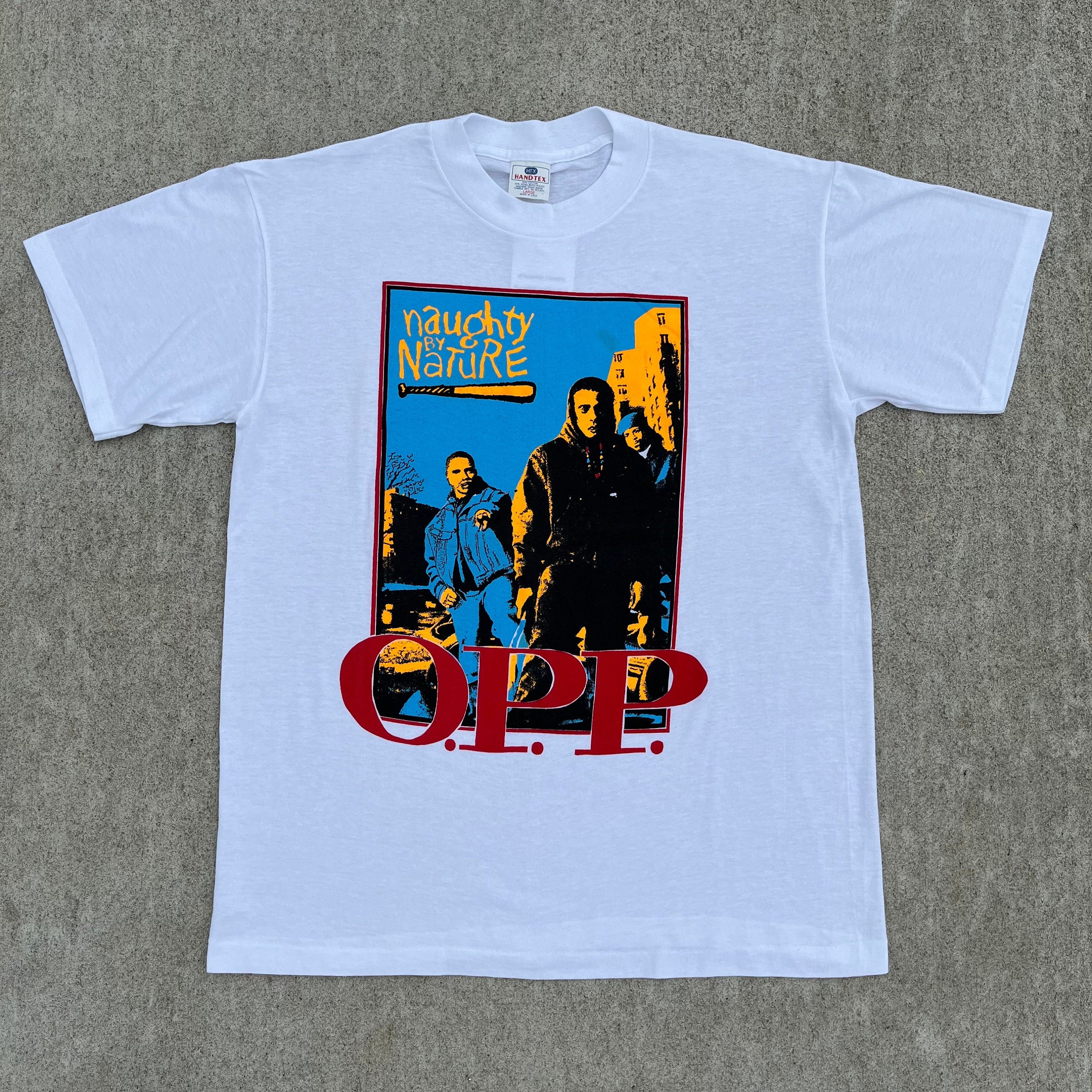90's Naughty By Nature O.P.P Rap T-Shirt Kleding Gender-neutrale kleding volwassenen Tops & T-shirts T-shirts T-shirts met print 