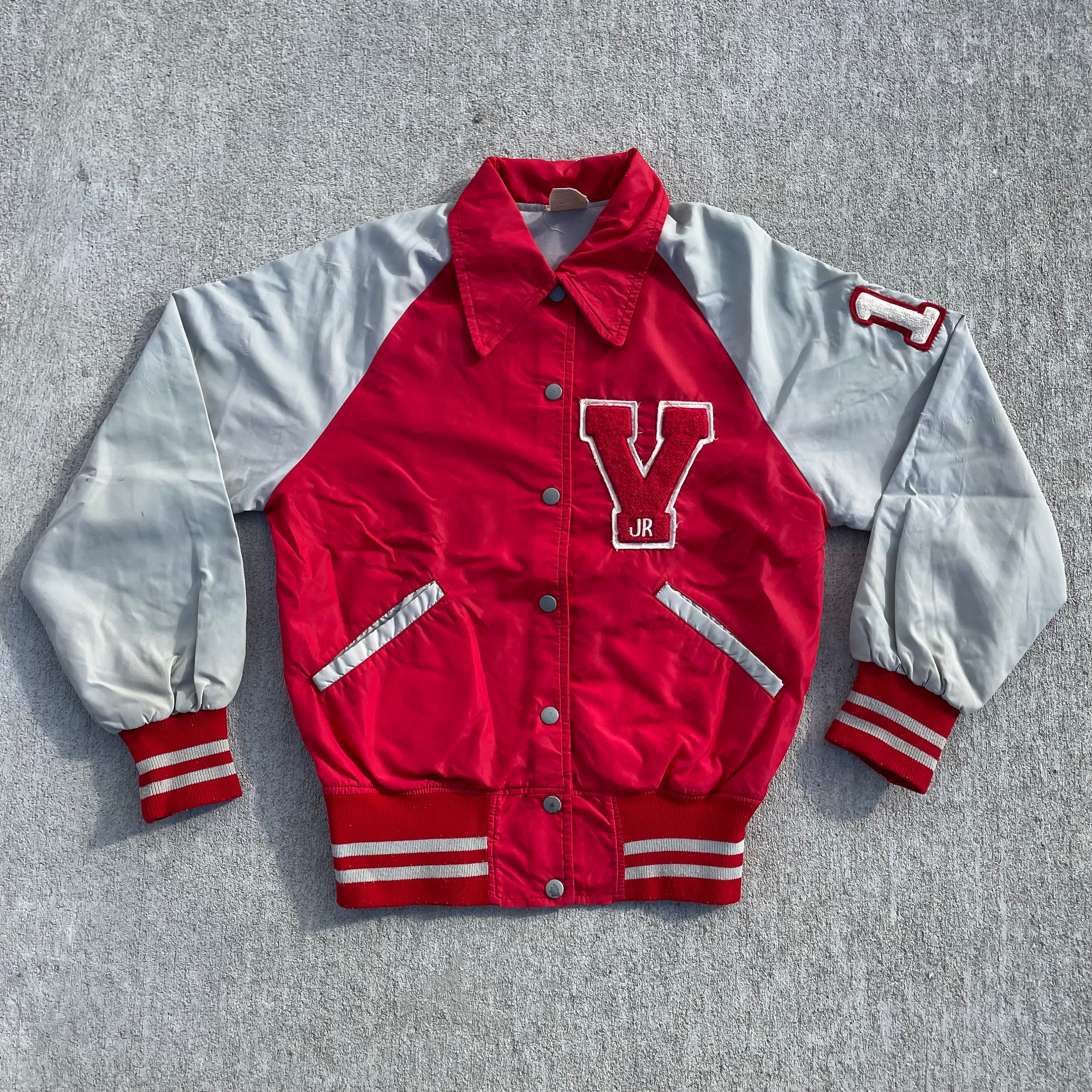 80's Lady Hawks Varsity Nylon Jacket - M/L