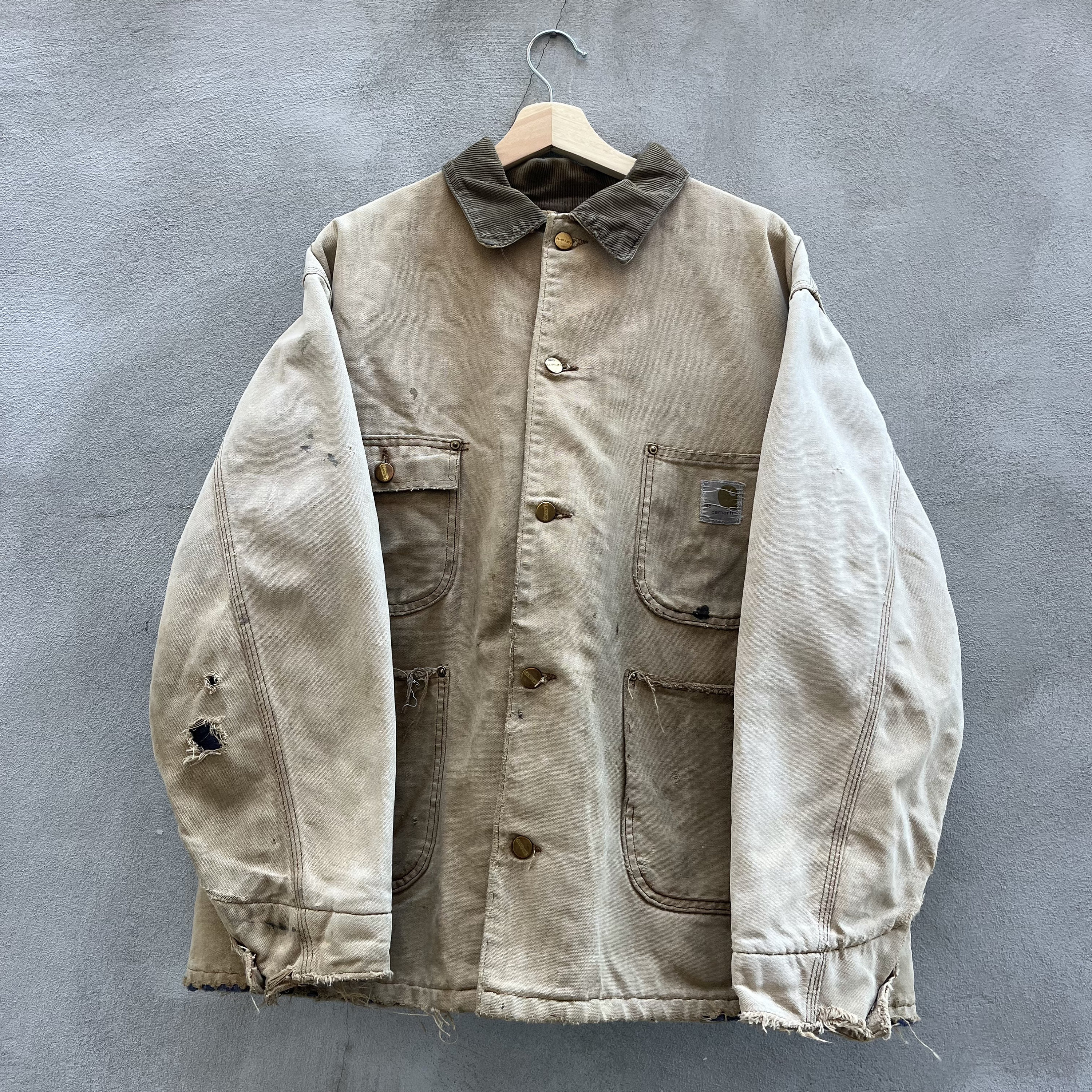 80s Carhartt Blanket Lined Chore Coat - Etsy 