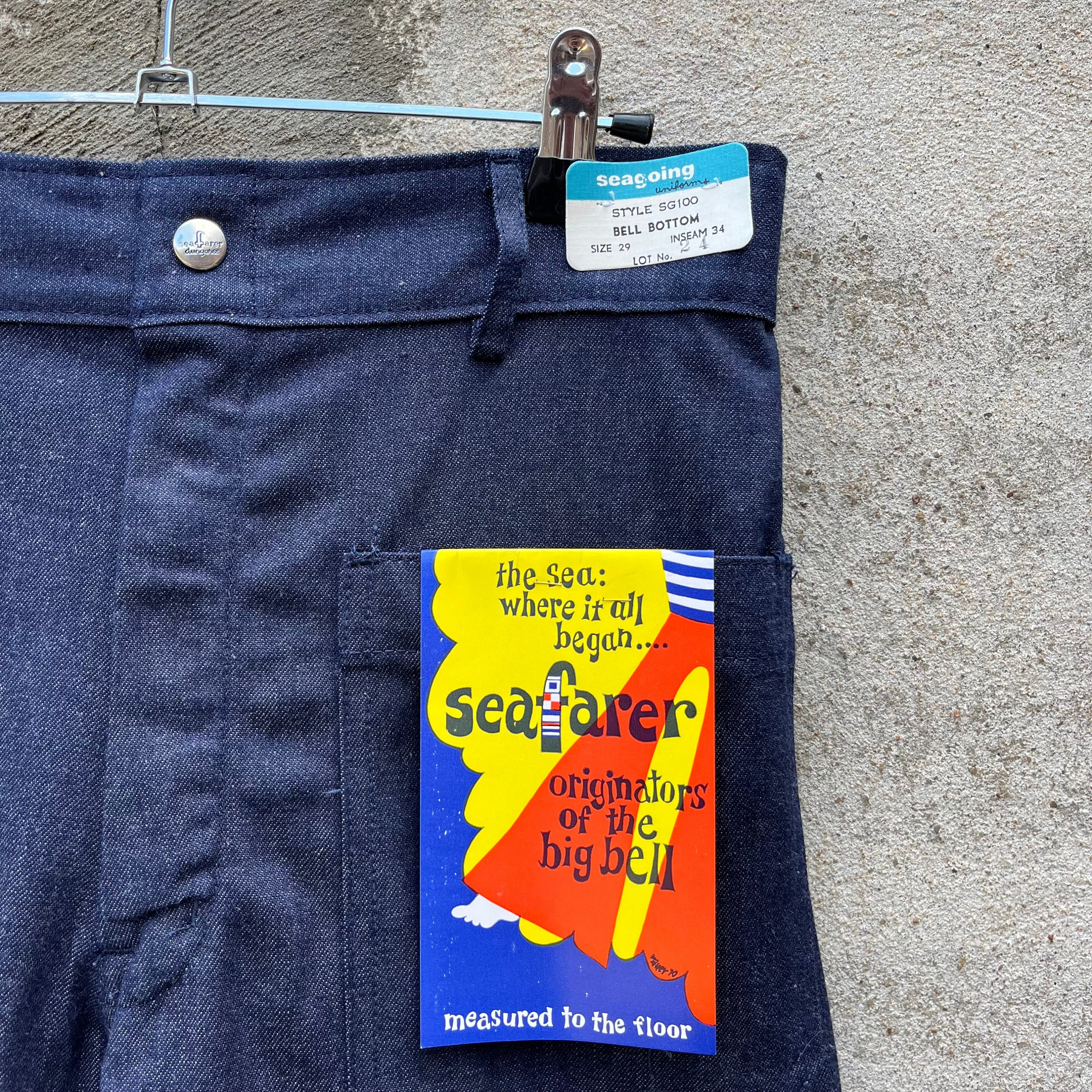 80s USN Denim Dungaree Flare Seafarer Pants (NOS) - Etsy