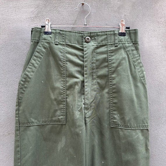 80s Military OG-507 Fatigue Utility Baker Pants - image 4