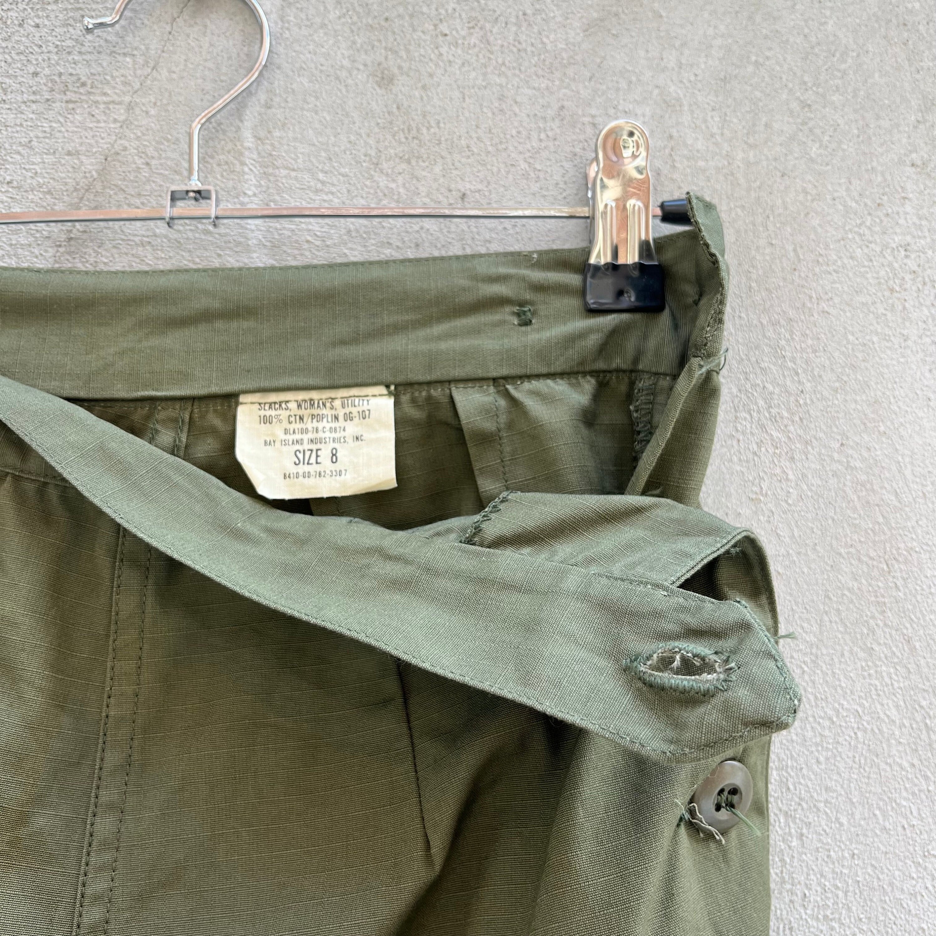 78' US Military Women's Utility Cargo OG-107 Pants (NOS) - Etsy