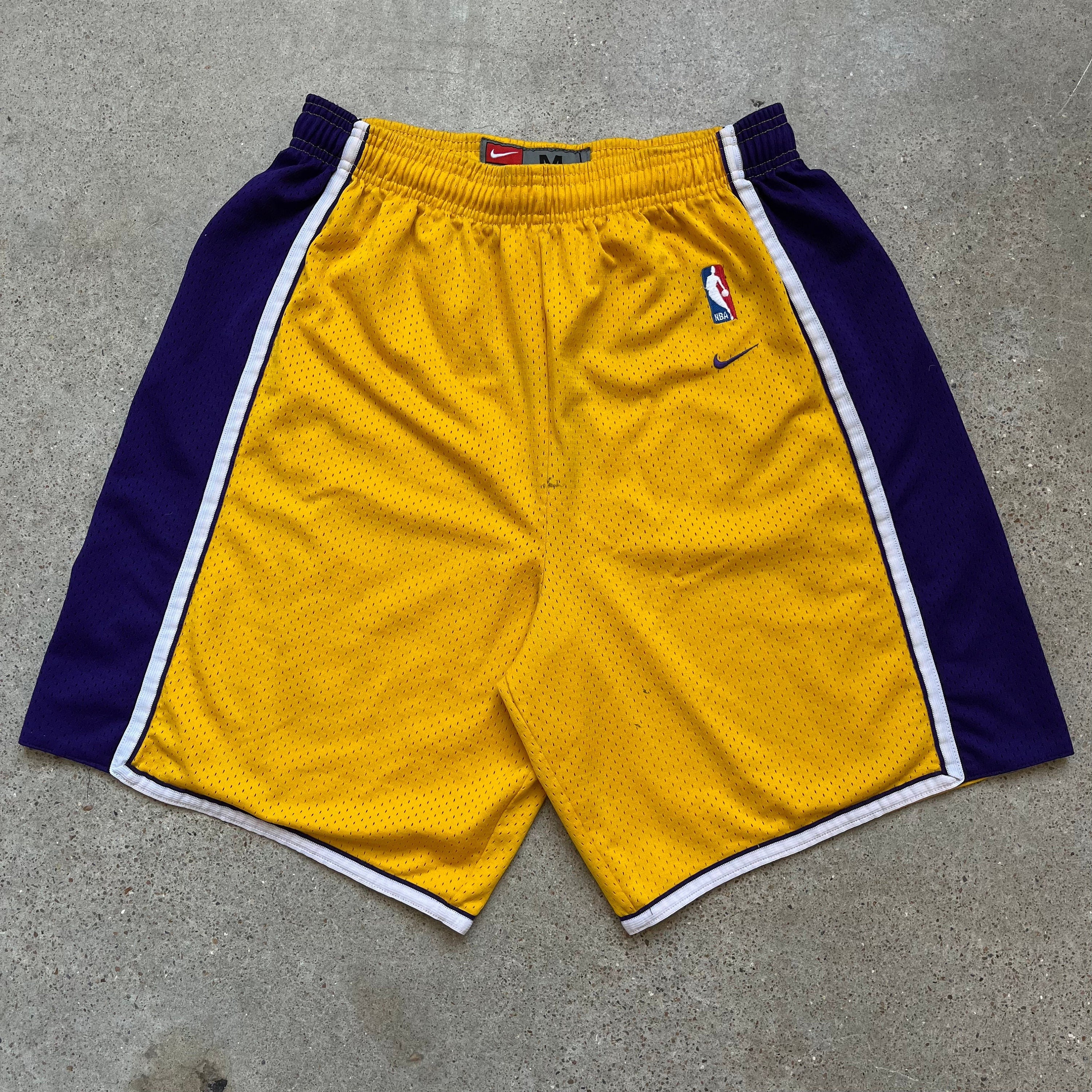 lakers white jersey shorts