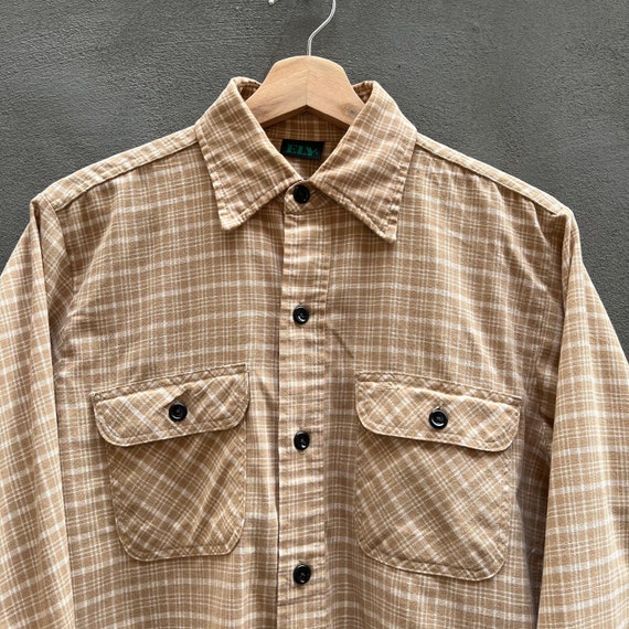 70’s Ely Plaid Button Down - image 2