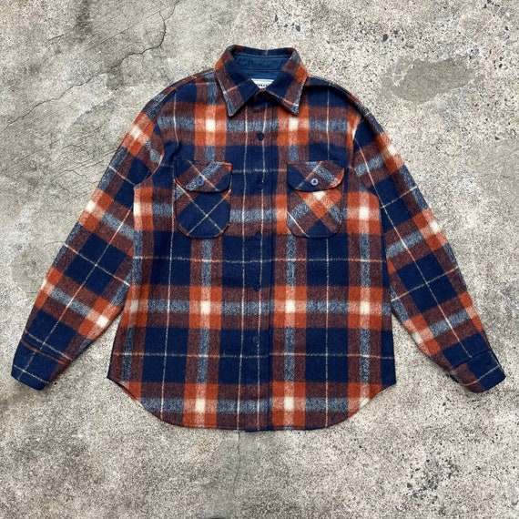 90’s Plaid Wool Flannel - image 1