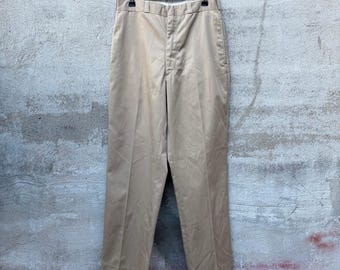 50s civilian chino pants（talon zipper） Vintage 50s Mens US Army Khaki Chino Trousers Pants Talon