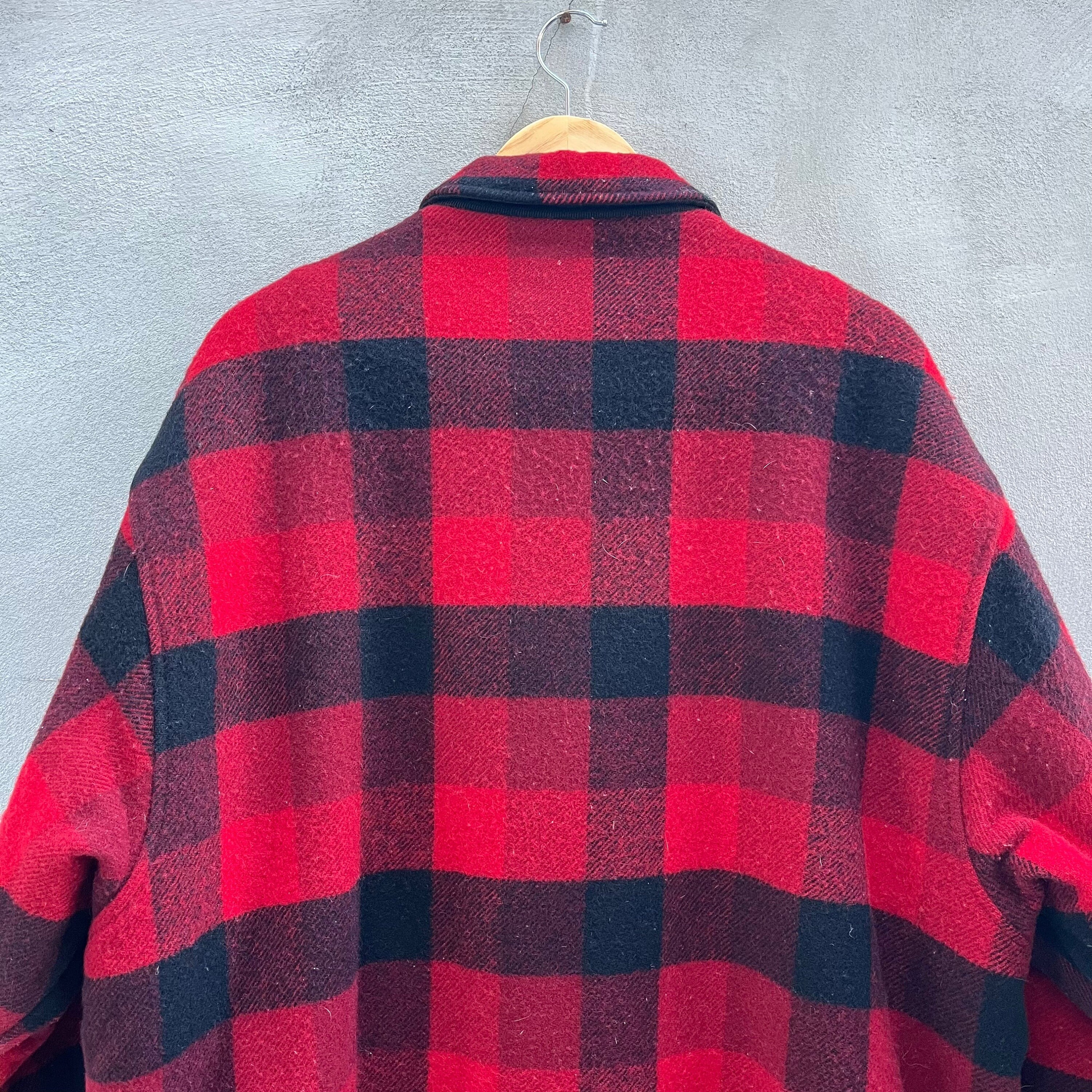Vintage Woolrich Wool Red Plaid Flannel Jacket - Etsy Vintage Woolrich Wool Red Plaid Flannel Jacket - Etsy