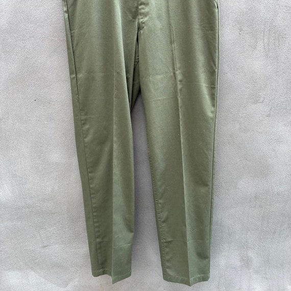80s US Military Green Utility Chino Pants - image 3