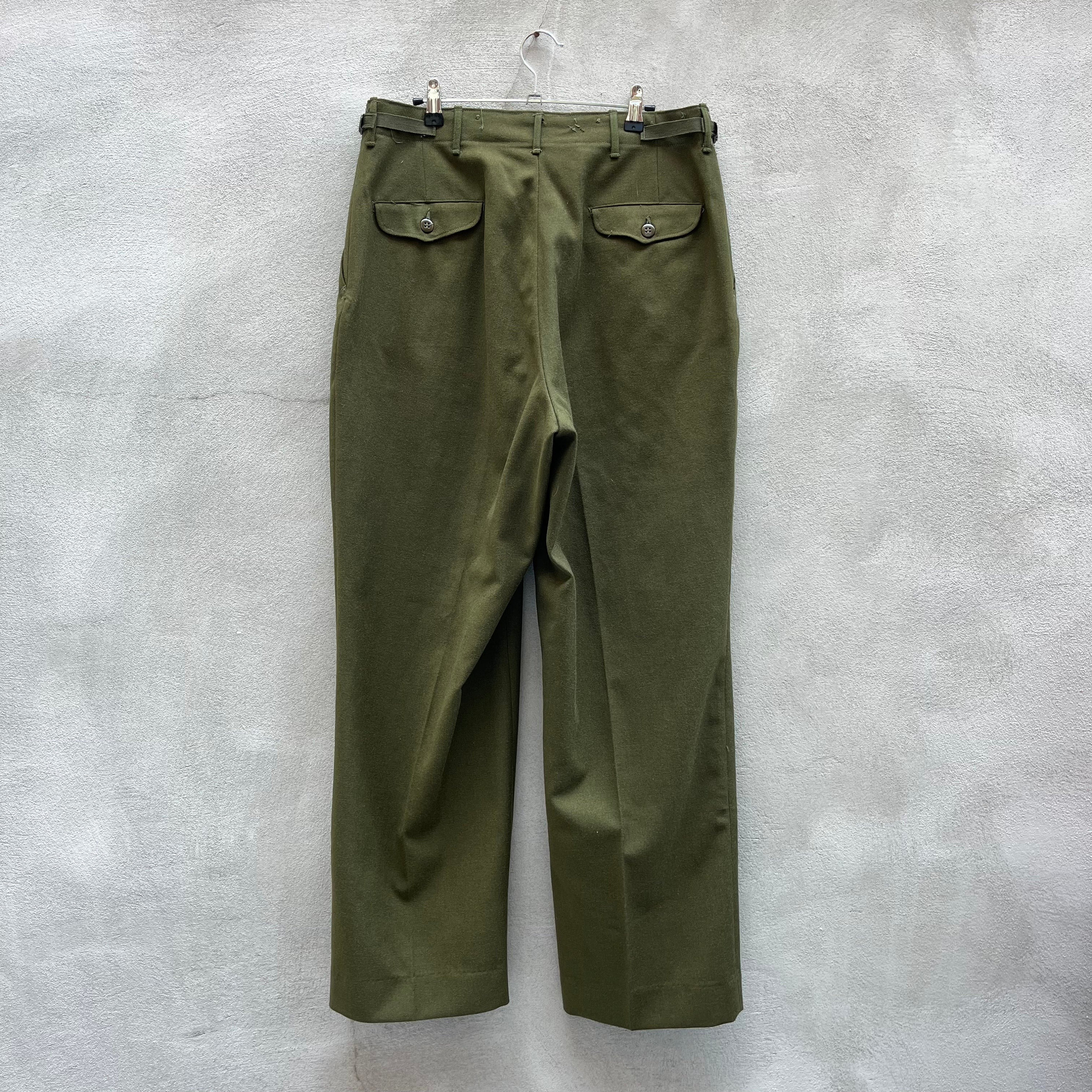 50's Military Wool Trousers (dead-stock) - Etsy