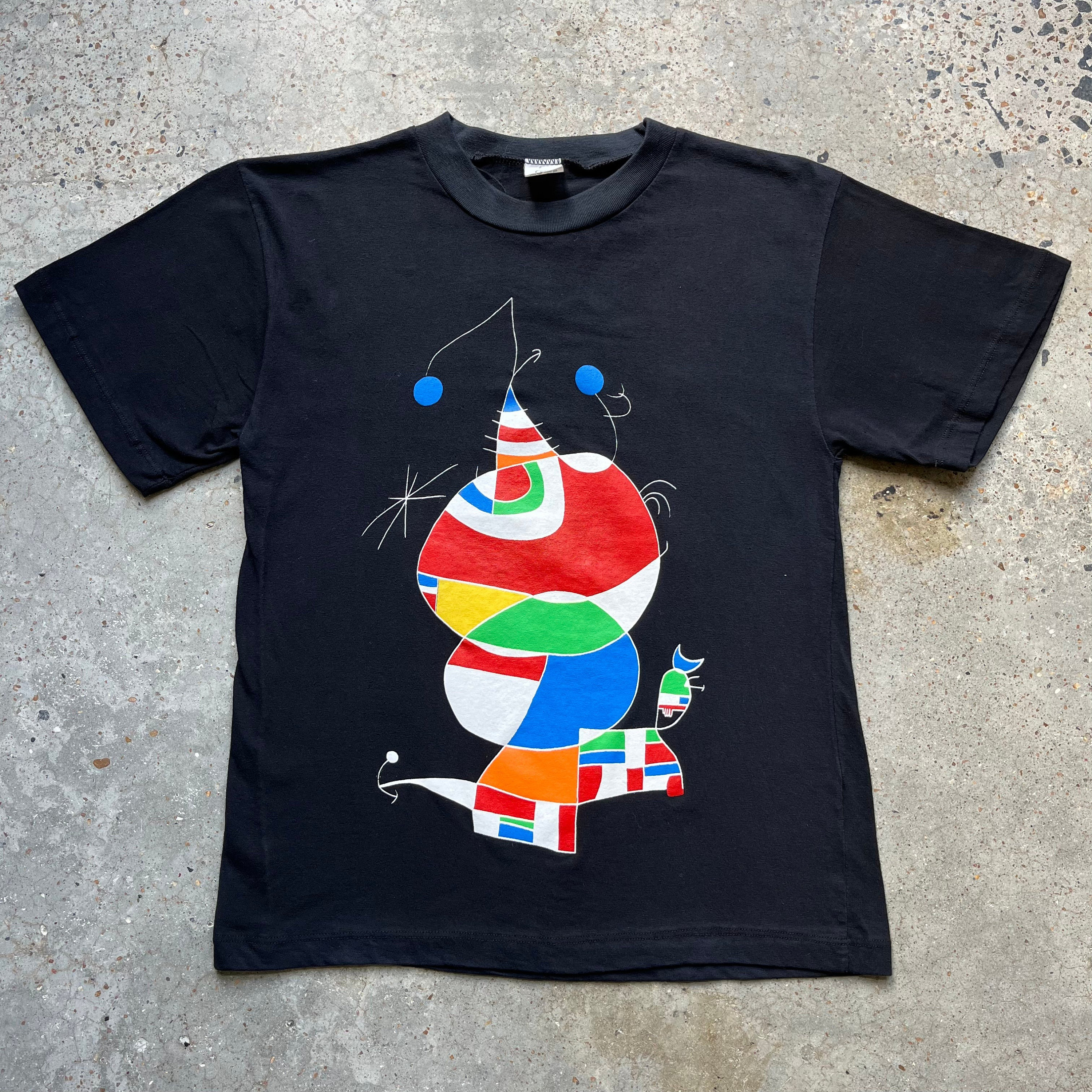 90s ジョアンミロ アート Tシャツ 90s ジョアンミロ アートTシャツ アート ビンテージ シングル