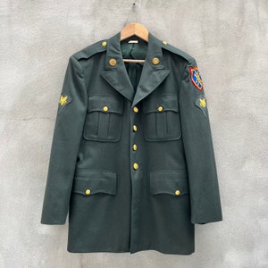Vintage USMC Wool Trench Coat: 70s Military Jacket, Size 34S - Etsy