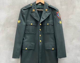 Vintage 60s USAF Air Force Overcoat 1085 Blue Coat US Military