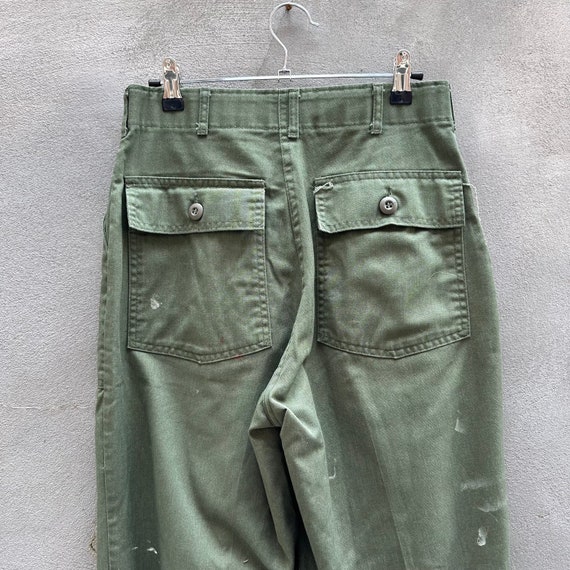 80s Military OG-507 Fatigue Utility Baker Pants - image 6