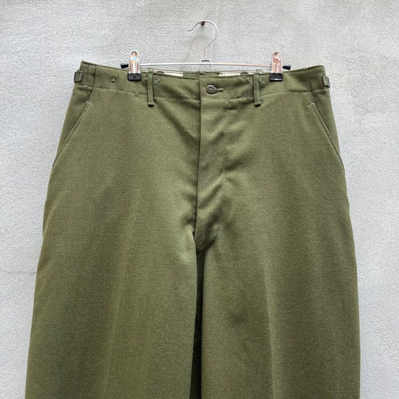 実物　50s US.ARMY M-51 wool trousers 50's Military Wool Trousers (dead-stock) - Etsy