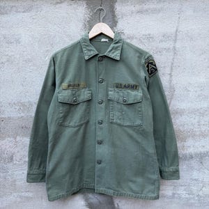 70&#39; US Army OG-107 Button Down Shirt