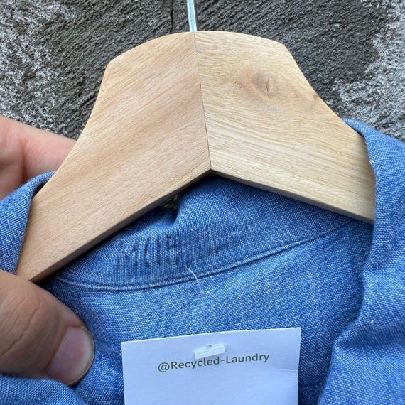 60's USN Chambray Short Sleeve Selvedge Button Do… - image 6