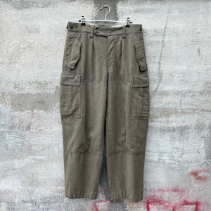 Pantalon cargo militaire allemand des années 60 en laine