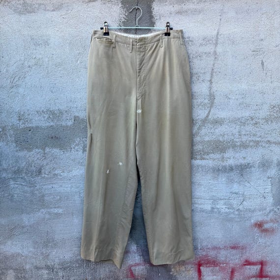 60年代のアメリカ軍スタイルの修理済みカーキパンツ - Etsy 日本