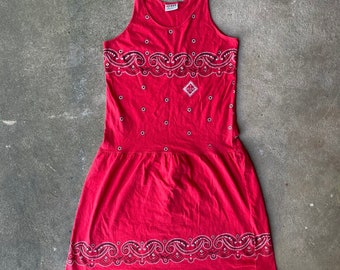 90’s Guess Bandanna Print Sun Dress