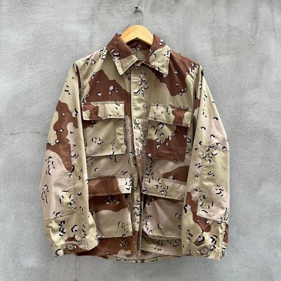 80's Desert Camouflage Military Jacket - image 1