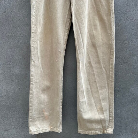 Vintage Levi's 501 Tan Denim Jeans - image 7