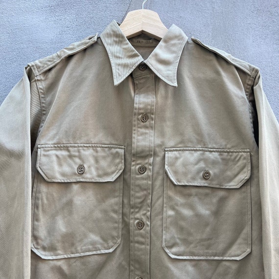 48’ Military Khaki Button Down - image 2