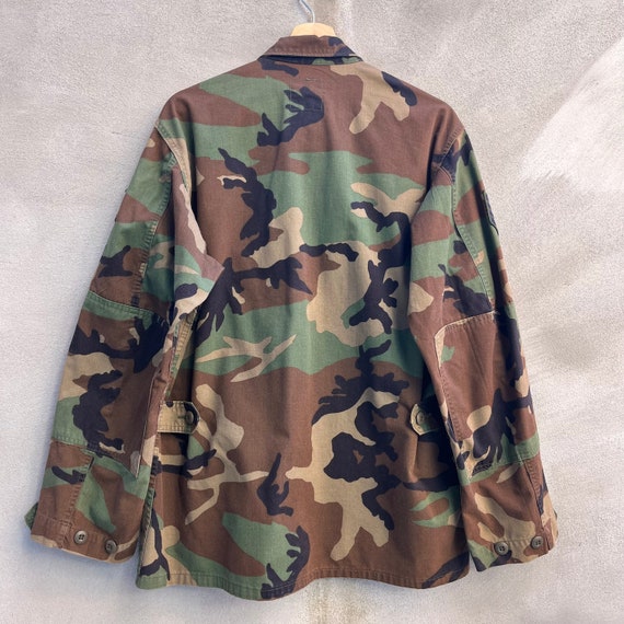 80's USAF Military Woodland Camouflage Combat Jacket - Etsy
