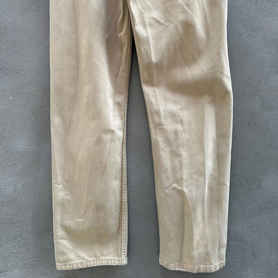Vintage Levi's 501 Tan Denim Jeans - image 8